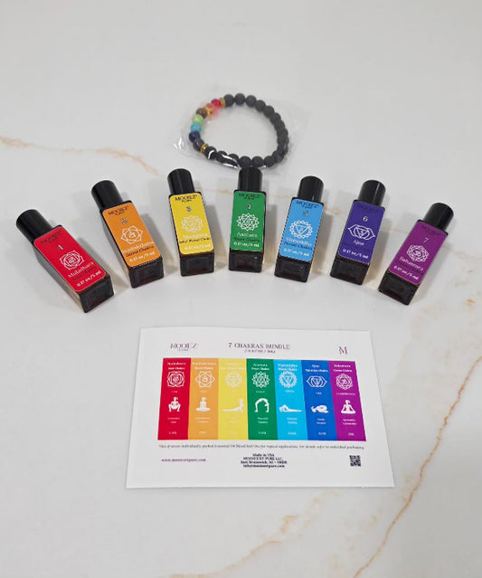 7 Chakra Essential Oil Roll-On Set